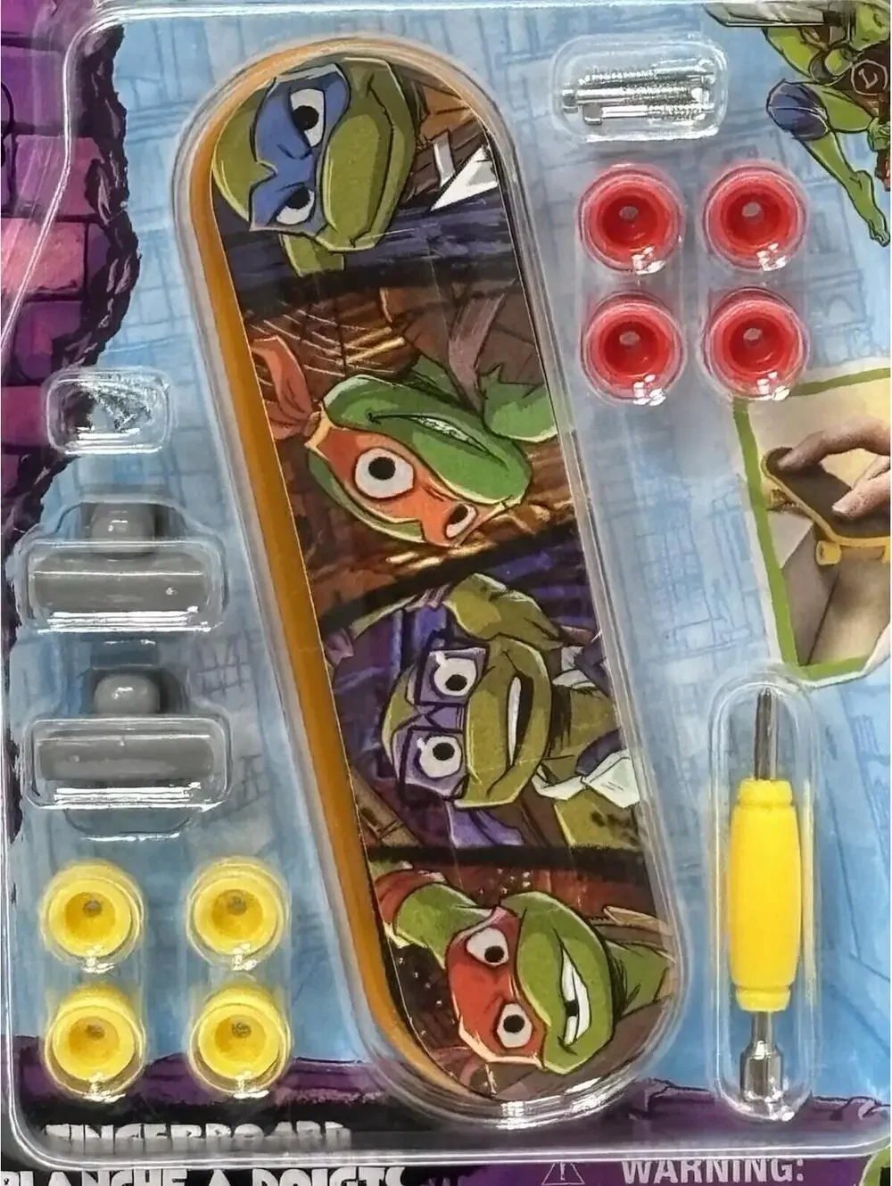 Teenage Mutant Ninja Turtles Fingerboard, New, Mini Toy Skateboard, Nickalodeon